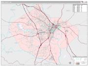 Bibb County, GA <br /> Wall Map <br /> Premium Style 2025 Map