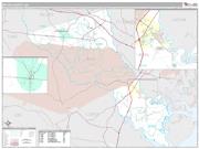 Bryan County, GA <br /> Wall Map <br /> Premium Style 2025 Map