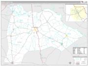 Burke County, GA <br /> Wall Map <br /> Premium Style 2025 Map