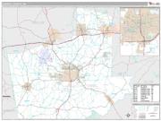 Carroll County, GA <br /> Wall Map <br /> Premium Style 2025 Map