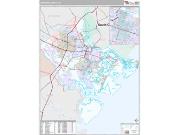 Chatham County, GA <br /> Wall Map <br /> Premium Style 2025 Map
