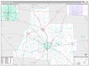 Coffee County, GA <br /> Wall Map <br /> Premium Style 2025 Map