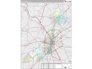 Fulton County, GA <br /> Wall Map <br /> Premium Style 2025 Map