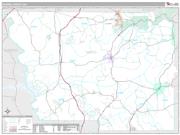 Harris County, GA <br /> Wall Map <br /> Premium Style 2025 Map