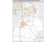 Houston County, GA <br /> Wall Map <br /> Premium Style 2025 Map