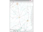 Meriwether County, GA <br /> Wall Map <br /> Premium Style 2025 Map