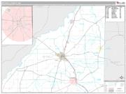 Mitchell County, GA <br /> Wall Map <br /> Premium Style 2025 Map