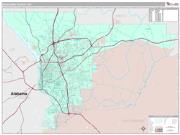 Muscogee County, GA <br /> Wall Map <br /> Premium Style 2025 Map