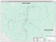 Rabun County, GA <br /> Wall Map <br /> Premium Style 2025 Map