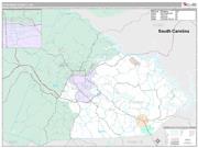 Stephens County, GA <br /> Wall Map <br /> Premium Style 2025 Map