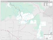 Blaine County, ID <br /> Wall Map <br /> Premium Style 2025 Map