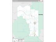 Teton County, ID <br /> Wall Map <br /> Premium Style 2025 Map