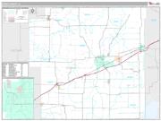 Bond County, IL <br /> Wall Map <br /> Premium Style 2025 Map
