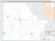 Brown County, IL <br /> Wall Map <br /> Premium Style 2025 Map