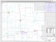 Clay County, IL <br /> Wall Map <br /> Premium Style 2025 Map