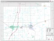 Coles County, IL <br /> Wall Map <br /> Premium Style 2025 Map