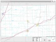 Cumberland County, IL <br /> Wall Map <br /> Premium Style 2025 Map