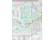DuPage County, IL <br /> Wall Map <br /> Premium Style 2025 Map
