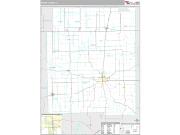 Edgar County, IL <br /> Wall Map <br /> Premium Style 2025 Map