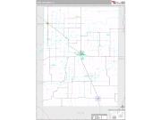 Hamilton County, IL <br /> Wall Map <br /> Premium Style 2025 Map
