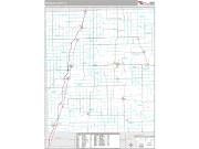 Iroquois County, IL <br /> Wall Map <br /> Premium Style 2025 Map