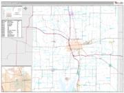 Jefferson County, IL <br /> Wall Map <br /> Premium Style 2025 Map