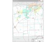 Kendall County, IL <br /> Wall Map <br /> Premium Style 2025 Map