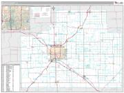 McLean County, IL <br /> Wall Map <br /> Premium Style 2025 Map