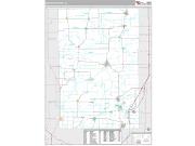 Macoupin County, IL <br /> Wall Map <br /> Premium Style 2025 Map