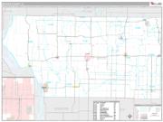 Mercer County, IL <br /> Wall Map <br /> Premium Style 2025 Map