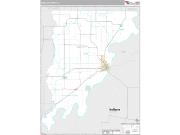 Wabash County, IL <br /> Wall Map <br /> Premium Style 2025 Map