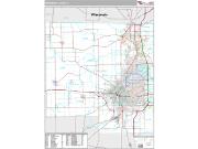 Winnebago County, IL <br /> Wall Map <br /> Premium Style 2025 Map