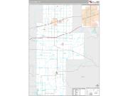 Clay County, IN <br /> Wall Map <br /> Premium Style 2025 Map