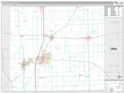 DeKalb County, IN <br /> Wall Map <br /> Premium Style 2025 Map