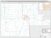 Fulton County, IN <br /> Wall Map <br /> Premium Style 2025 Map