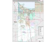Lake County, IN <br /> Wall Map <br /> Premium Style 2025 Map