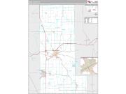 Miami County, IN <br /> Wall Map <br /> Premium Style 2025 Map