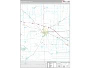 Montgomery County, IN <br /> Wall Map <br /> Premium Style 2025 Map