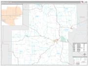 Owen County, IN <br /> Wall Map <br /> Premium Style 2025 Map