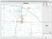 Steuben County, IN <br /> Wall Map <br /> Premium Style 2025 Map