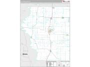 Sullivan County, IN <br /> Wall Map <br /> Premium Style 2025 Map