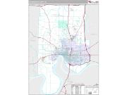 Vanderburgh County, IN <br /> Wall Map <br /> Premium Style 2025 Map
