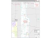 Vermillion County, IN <br /> Wall Map <br /> Premium Style 2025 Map