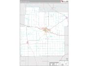 Whitley County, IN <br /> Wall Map <br /> Premium Style 2025 Map