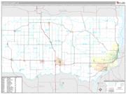 Clinton County, IA <br /> Wall Map <br /> Premium Style 2025 Map