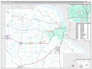 Dubuque County, IA <br /> Wall Map <br /> Premium Style 2025 Map