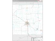 Mahaska County, IA <br /> Wall Map <br /> Premium Style 2025 Map