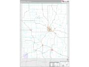 Winneshiek County, IA <br /> Wall Map <br /> Premium Style 2025 Map