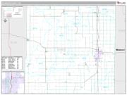 Bourbon County, KS <br /> Wall Map <br /> Premium Style 2025 Map