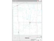 Clark County, KS <br /> Wall Map <br /> Premium Style 2025 Map